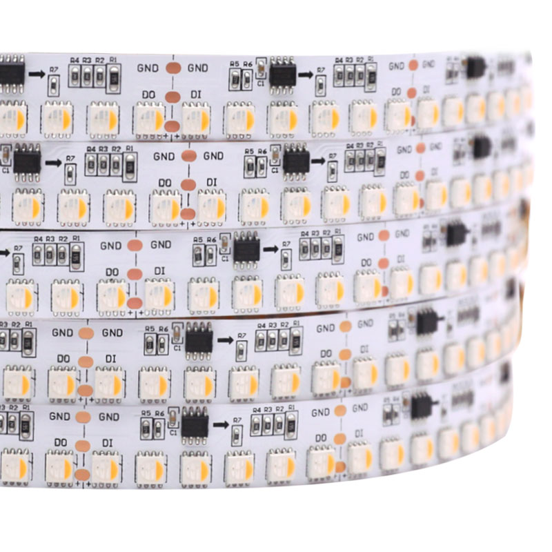 DC24V WS2814 External IC RGBW 16.4Ft 600LEDs High Density Optional Digital Addressable LED Strip Lights